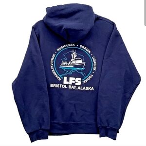 LFS Lummi Fishery Supplies Bristol Bay Alaska Pullover Hoodie